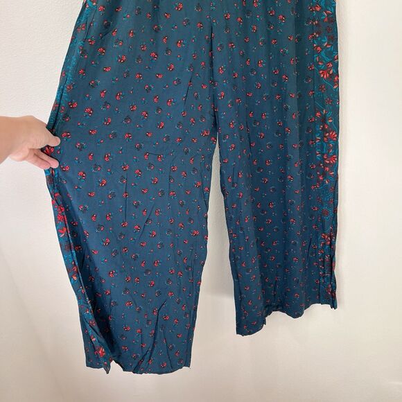 Torrid Pull-On Wide Leg Challis Smocked Waist High-Rise Pant Boho Festival 1XT - Picture 5 of 13